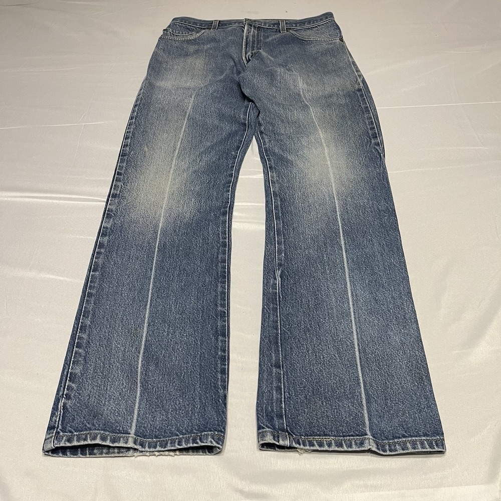 Y2K Levis 517 Bootcut Jeans Mens Tag 34x32 Fits 32x32 Med Wash Western Fade